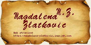 Magdalena Zlatković vizit kartica